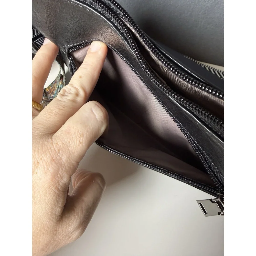 Set of 2 - APHISON Vegan Leather Crossbody Purse with Adjustable Crossbody Strap